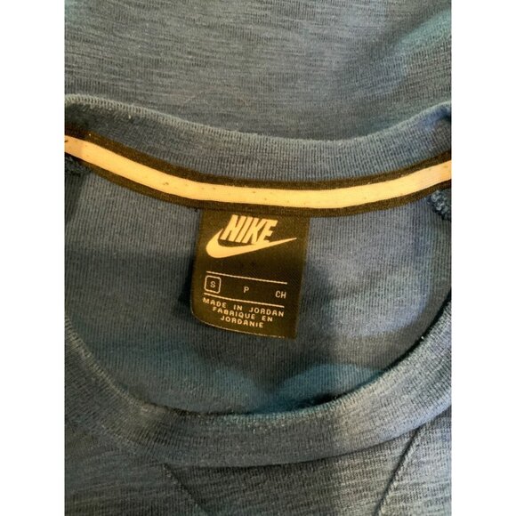 Nike Blue Crew Neck Sweatshirt W/ Front Pocket Pouch, Size Small - Picture 6 of 6